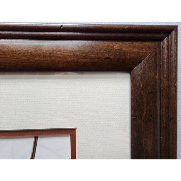 Jim Oliver Raccoon 1984 Signed Embossed Lithograph Framed Wildlife Art Print - Picture 9 of 11